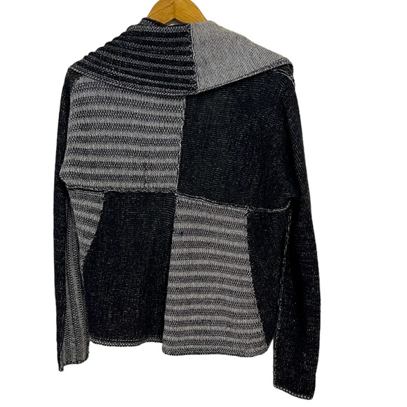 Cabi Patchwork Open Cardigan Black M - Picture 2 of 4